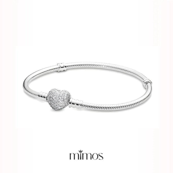 Paved Heart Bracelet